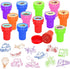Cinrobiye 24 Pcs Transportation Stampers, Traffic Vehicle Stamp Set with Trucks Planes