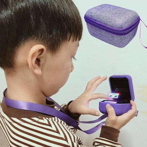 JCHPINE Hard Carrying Case and Silicone Cover for Bitzee Interactive Toy, Accessories Case, Purple Case Only