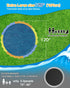 120" 10FT 1mm Summer 3+ Instraella Splash Pad for Dog and Kids, Large Non-Slip Sprinkler Mat Thickened and Foldable