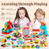 75 4 1 Sets 3-4-8, Playset Aprilwolf PCS in Dough for Kids Ages Art Crafts Dough Tools Kit, Ice Cream Noodle Hamburger