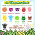 R&DLanci 11-colors Set 3+ Animal Crayons for Toddlers, Washable Crayon with Eraser & Drawing Paper, Non-Toxic Crayon