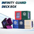 MTG Deck Box with Commander Display for 120+ Single Sleeved Cards - Denim Magnetic Card Storage Box