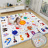 Mfmiudole 50"50" Solar System Baby Gyms Playmats for Playpen, Thicken ABC Alphabet Learning Mat Toddlers Padding