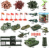 3 Otters 307PCS Army Men Military Set, Plastic Toy Soldiers for Boys and Girls with Storage Container