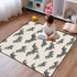KICPOAY 50 50 Baby Play Mat Halloween Scary Bat x Playpen Mats for Floor Play Gym Crawling Mat Non-Slip Cushioned Baby