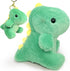Super Cute Fat Dinosaur Stuffed Animals for Girls and Boys, Soft Cuddly Mini Dino Plush Toy, Keychain, Green