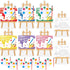Golden Associate Valentines Day Cards Easel Cardboard for Kids School 24 Pcs,
