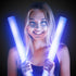 Fun Central LED Foam Sticks - 12 Pack, 16-Inch, 3 Light-Up Modes for Mardi Gras & St Patricks Day (Blue)