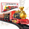 TEMI Train Set for Kids 3-5, Rechargeable Red Train with Steam Engine, Cargo Car, Long Track, Gift for Boys & Girls