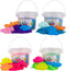 Sensory Sand Play Sand for Kids with Sea Molds 4 Pound Bulk Multicolor Sand