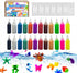 24 Squishy Making Kit Refill, Bottles Gel DIY Magic Water Elf Refill Toy Maker for Rainy Day & Family Bonding,Creative