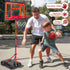 Kids Basketball Hoop Adjustable Height 3.5FT-6.2FT, Indoor & Outdoor with Scoreboard & LED for Ages 3-8