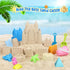1-3 4 5 6 7 8 9 10 12, Summer FUSPWEAO Beach Toys Sand Toys for Kids, Sand Castle Toys with Castle Bucket, Sand Molds