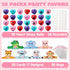 28 JOYIN PCS Valentine Animal Cards with Heart Stress Ball, Heart Shape Squishy Toy Stress Relief Fidget Toy