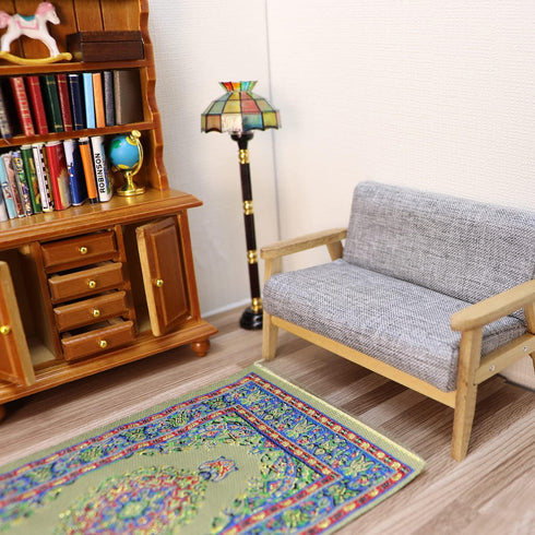 1:12 1:12 Scale Miniature Cupboard Bookshelf Classic Wooden Mini Storage Hutch Kitchen Dollhouse Bookshelf Wood Cabinet