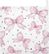 YETTASBIN 4 5 Pack Bow Pink Muslin Baby Hand Washcloths, Soft Cotton Bath Face Towel, Layers Extra Absorbent Feeding