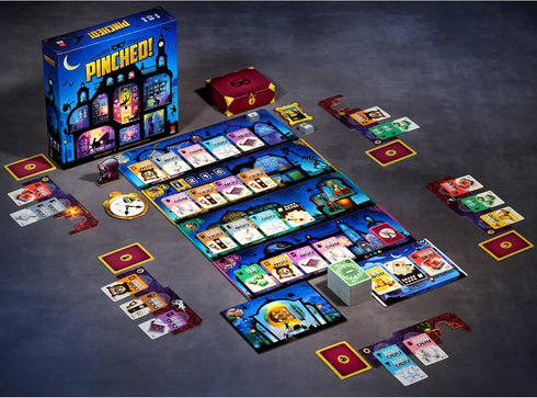 Mighty Boards Pinched! 14+, 2-5 : - Heist Board Game, Mastermind A Manor Burglary, Blends Bluffing Guessing