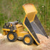 6-10 PREPOP Kids' RC Dump Truck Toy - Remote Control Construction Truck with Metal Bed, Lights & Sounds, for Boys Ages