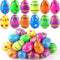 LEASEN 24 Pack Printed Easter Eggs Bulks, 2.3 Inches Empty Plastic Easter