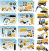 32 Sheets Make Your Own Construction Vehicle Stickers, Creative Truck Game Stickers
