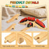 2 Pack Set Mototo Wooden Train Track Bridge Wooden Train Accessories Wood Track Bridge Collection Wood Railroad Pieces