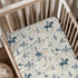 KuphiL10C Watercolor Western Cactus Horses Mountains Pattern Baby Sheets for Crib, Unisex Western