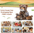 5 Mommy 4 Tummy Silipull Pcs Cheetah Stuffed Animals for Kids Large Cheetah Plush with Baby Leopard Plush Toys