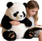 Riverwar Big Panda Stuffed Animal Plush Toy,18" Large Size Cute Giant Cuddly Soft