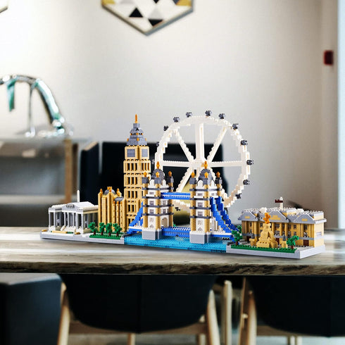 Building Micro Mini Blocks Architecture Skylines Collection, London Bridge Mini Bricks, 3430 Pieces