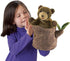 Folkmanis Bear in Tree Stump Hand Puppet, Brown