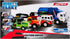 16 3 Mighty Fleet Action Drive Garbage Truck Toy MotionDrive Motorized Dumping, Flashing Lights & Real Engine/Backup