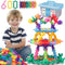 NEOACT 600 PCS Building Blocks Connect Toys, Interlocking Solid Plastic Educational Sets for Preschool Kids 3+
