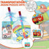 Fullhawl 12 Sets 12 12 Supplies(12, Transportation Puzzles Traffic Theme Color Your Own Puzzles DIY Construction Jigsaw