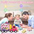 Sciencow 1 2 3 4 5 Old,7-in-1 1-3 3-5 Toddler Girls Cars for Year Pink Princess Foldable Transport Carrier Trucks