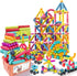 128Pcs Magnetic Blocks Kids Toys, Large Magnetic Building Sticks STEM Educational Sensory