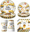 96PCS Construction Birthday Party Supplies,Construction Party Decorations Includes Plates, Cups, Napkins, Truck