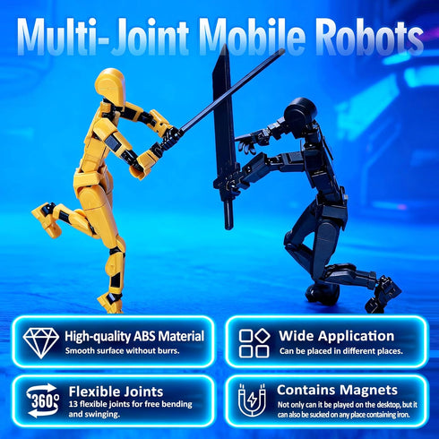 Set, 13 3D 13 Assembly Completed Action Figure Model Multi-Jointed Movable, Printed Toys, Robo Figure for Collector