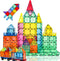 Magnetic Tiles, 100PCS Kids Magnetic Blocks Toy Set, Magnet Tiles 3D Clear