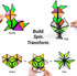 1 1 12 243 TOSY Magnet Pyramid Glow - Cube Transforms into Billion Shapes (Bunny, Egg, Flowers, Hearts), Easter Basket
