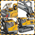 Wdexual 1:20 14 5 6-10 Remote Control Excavator - RC Excavator Toys for Boys, Channel with Sound/Light, RC Digger