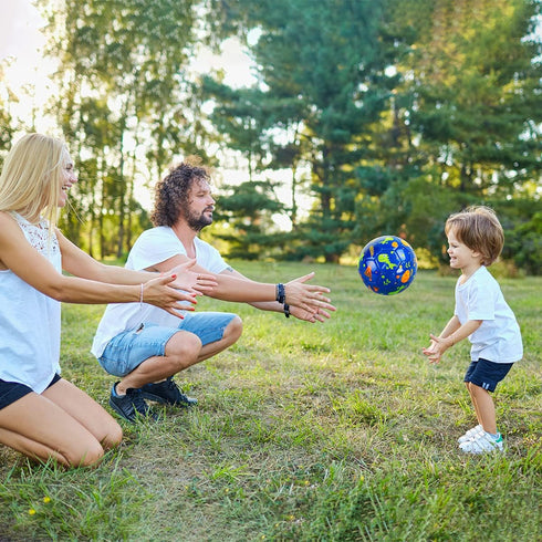 EVERICH TOY Size 2 Soccer Balls for Kids, Sport Ball for Toddlers, Backyard Lawn Outdoor Toys with Pump
