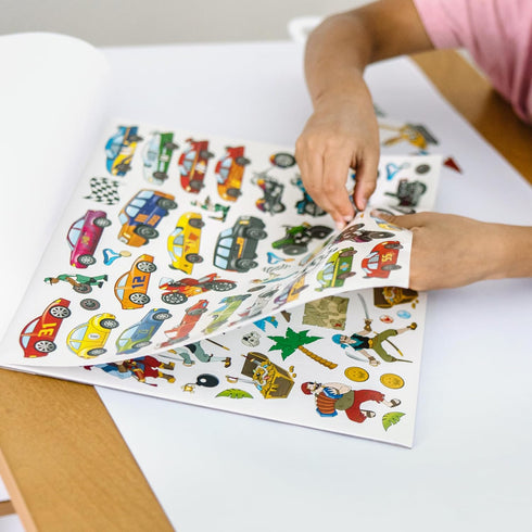 Melissa & Doug Sticker Collection Book: Dinosaurs, Vehicles, Space, and More - 500+ Stickers