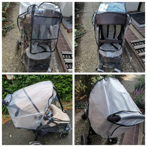 Luvorise Stroller Rain Cover, Baby Stroller Rain Cover Universal Plastic Stroller Cover, Rain Cover for Stroller