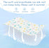 Yoogain 28" 52" Cooling Baby Washable Mattress x Breathable Crib Bumper Pads for Baby&Toddler Stars