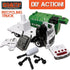 1:16 4 40 Crazy Truck Scale Recycling Garbage Truck Toy with Lights & Sounds, Recycle Cans, Flash Cards, Tools DIY