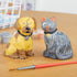 Melissa & Doug Created by Me! Craft Kit - Pet Figurines (Resin Dog and Cat, 6 Paints, Paintbrush)