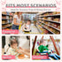 Portable Baby Shopping Cart Seat, High Chair Cover for Outdoor, One-Hand Installation Cart Seat Cover, Comfortable