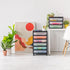 IRIS USA 6-Tier Scrapbook Rolling Storage Cart - Fits 12" x 12" Paper with Organizer Top, Black Frame