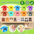Toddler Toys for 1 2 3 Year Old, 20 Pcs Dog Toys for Kids, Montessori Educational Counting and Matching Toys