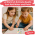 3 (6pcs) Paint with Water Books for Kids - Land & Sea Animal Editions - Prizes for & Up Years Old - Birthday Bulk Party